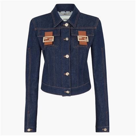 fendi ladies jacket|fendi denim jacket.